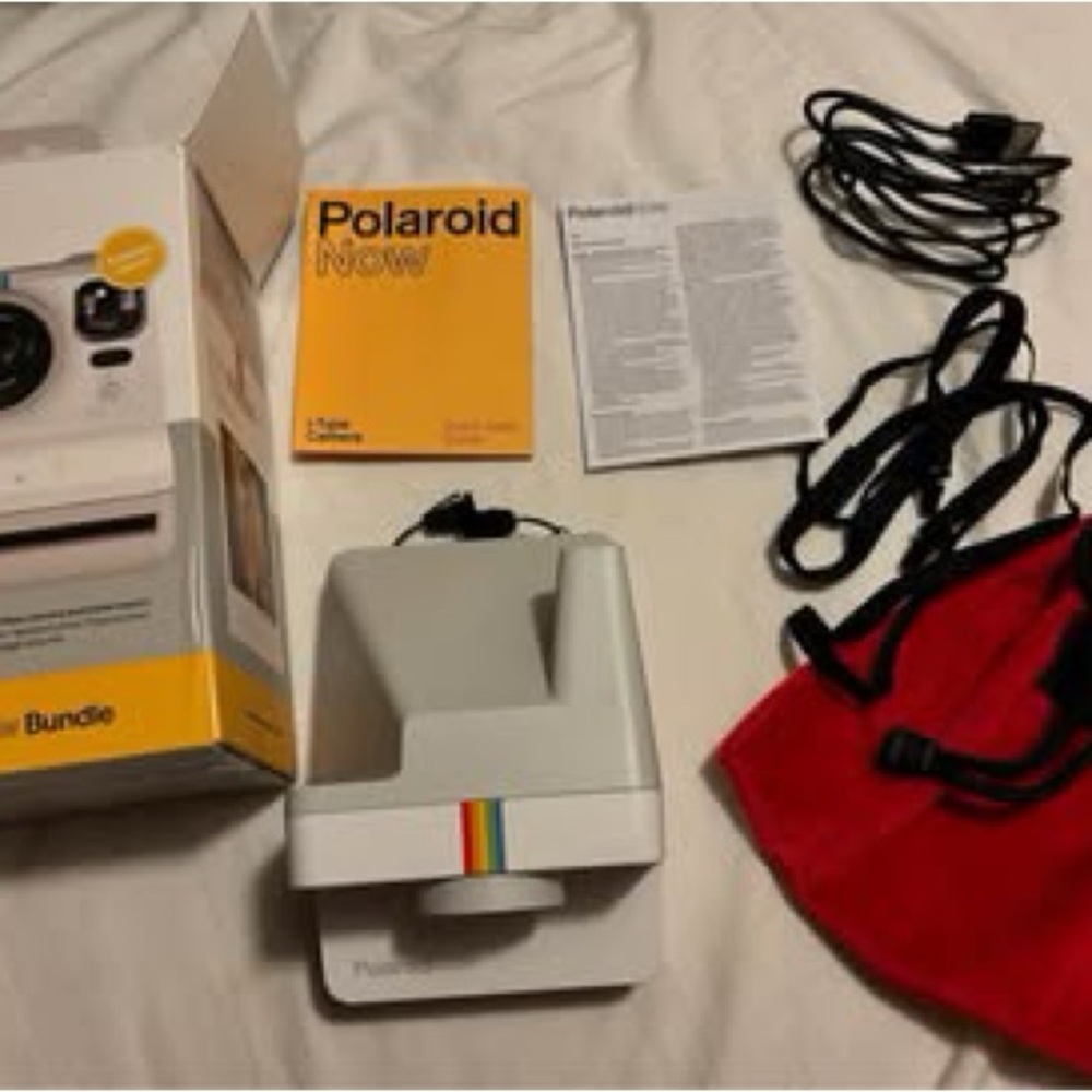 Polaroid Now Instant Camera with Rainbow Accent